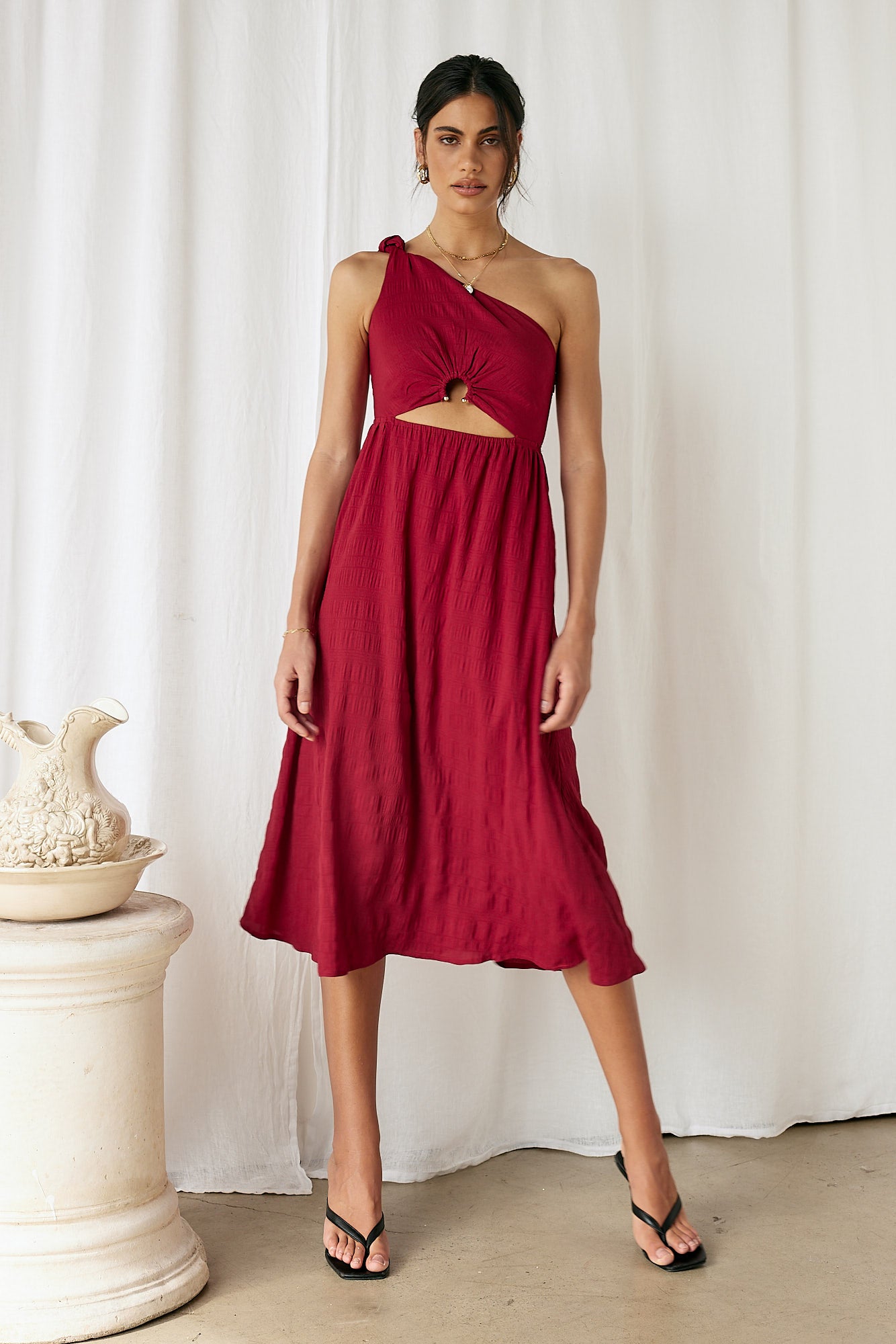 Dive In Maxi Dress Red-Seaa Fashion