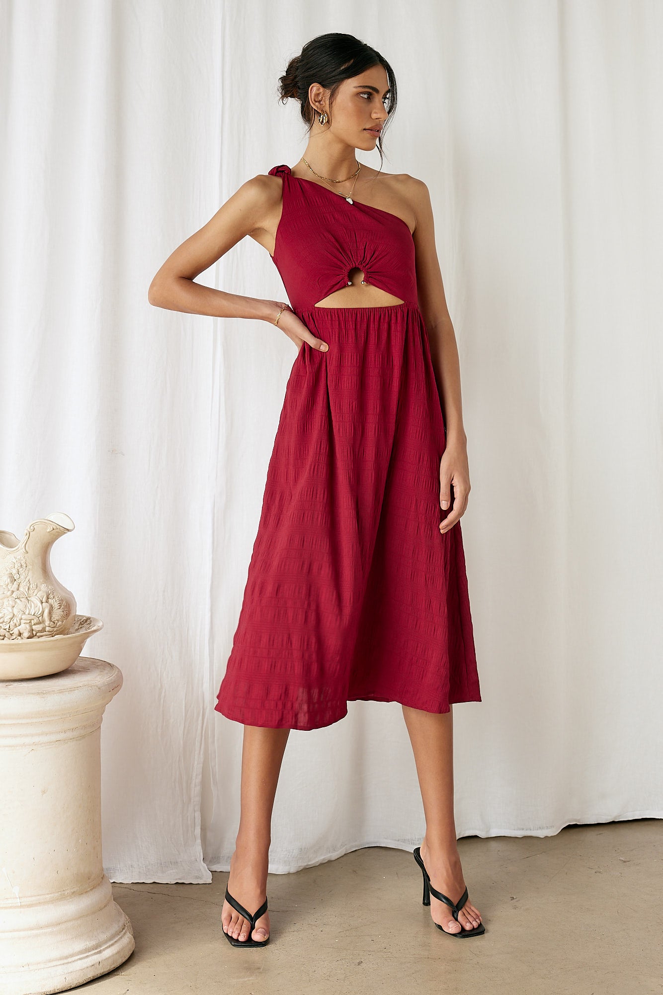 Dive In Maxi Dress Red-Seaa Fashion