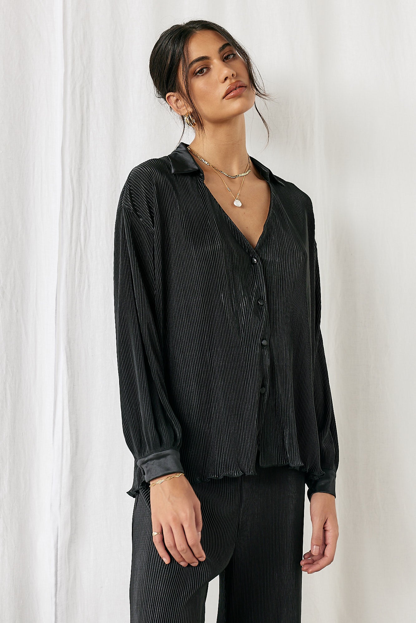 Voyager Shirt Black-Seaa Fashion