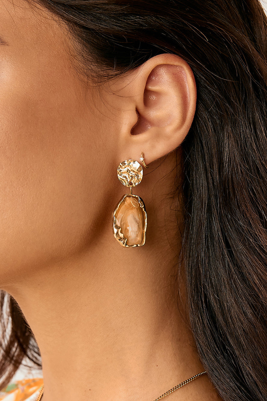 Venecia Earrings Gold-Seaa Fashion