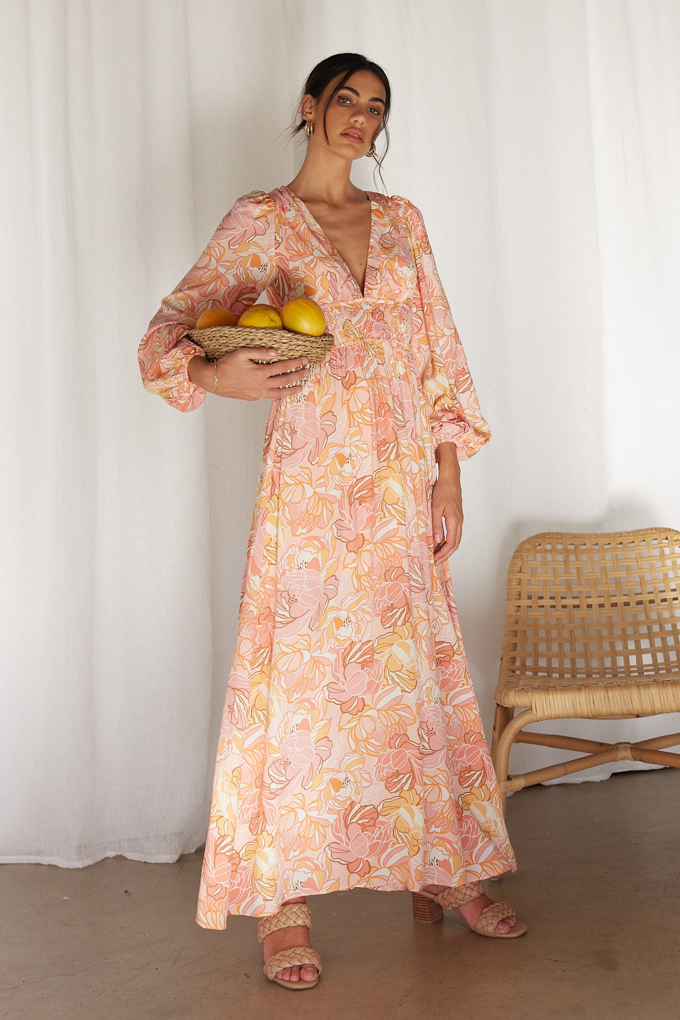 True Meaning Maxi Dress Pink-Seaa Fashion