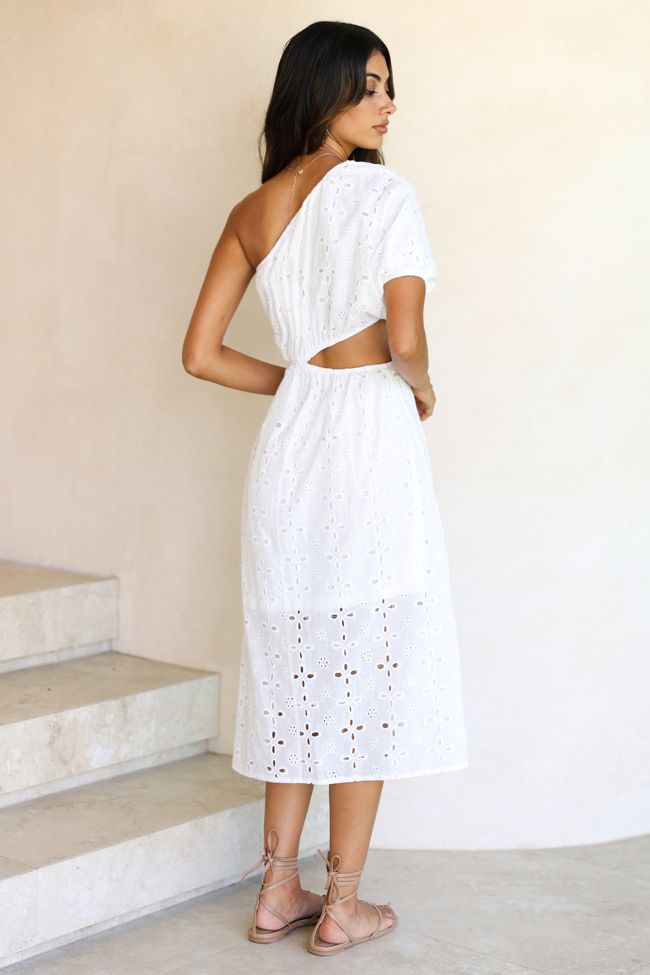 Bouvardia Midi Dress White-Seaa Fashion