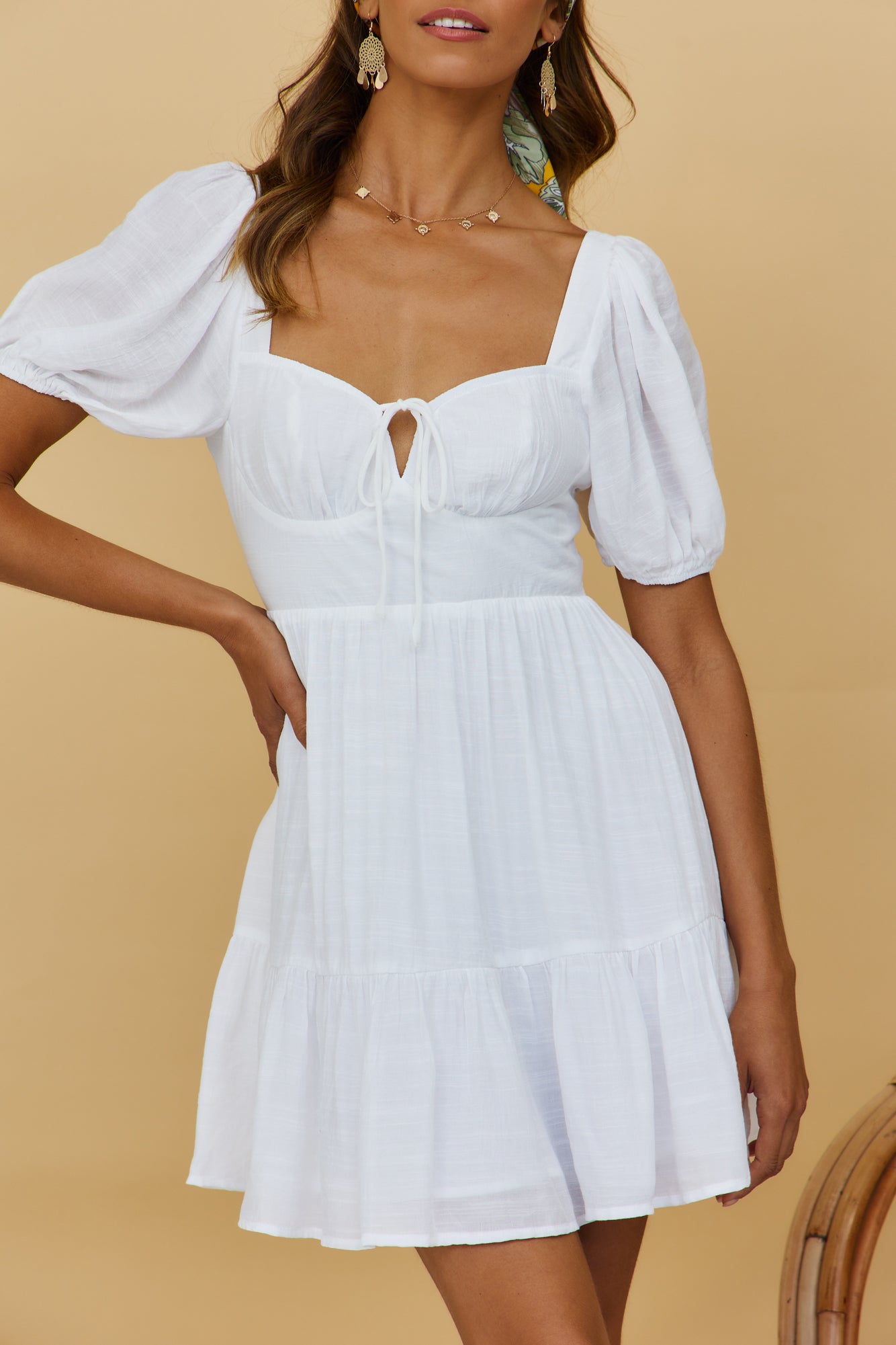 Cherry Wine Dress White-Seaa Fashion