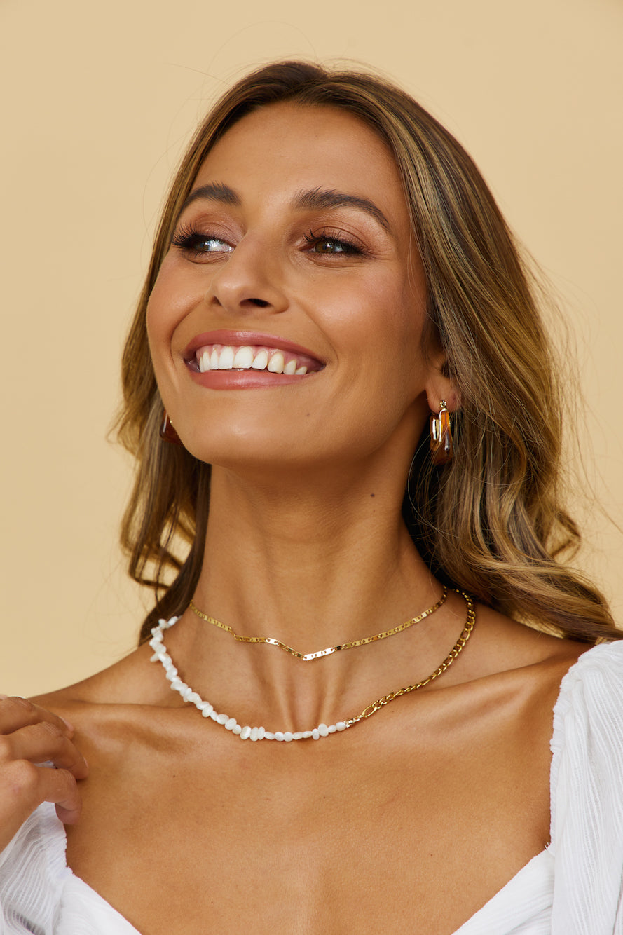 18k Gold Plated Question And Answer Necklace-Seaa Fashion