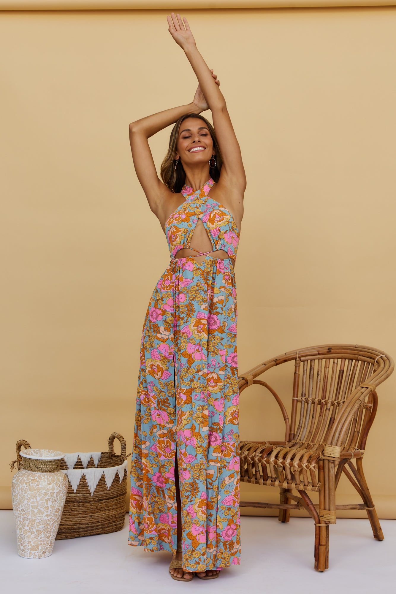 Oasis Pond Maxi Dress-Seaa Fashion