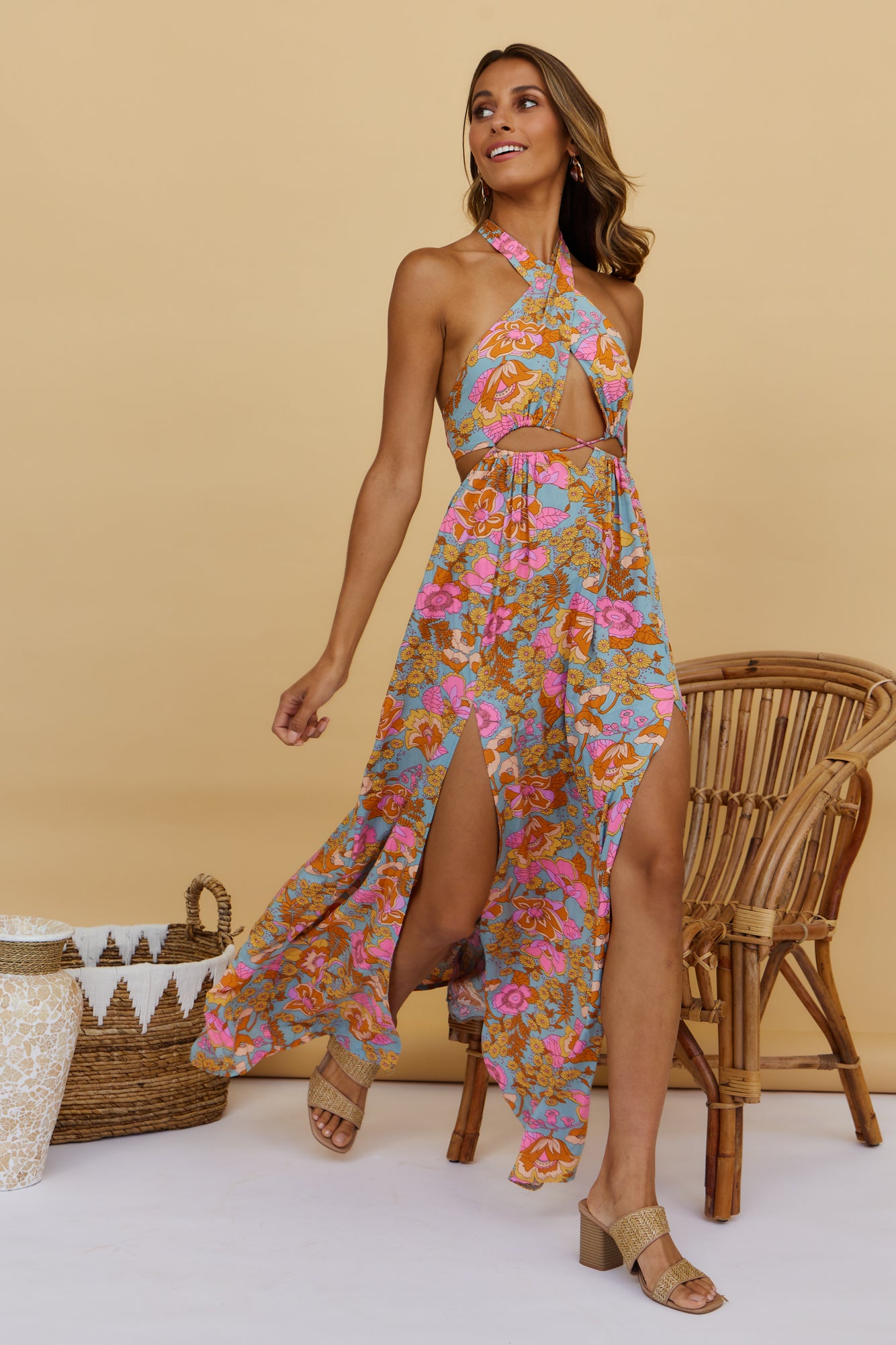 Oasis Pond Maxi Dress-Seaa Fashion