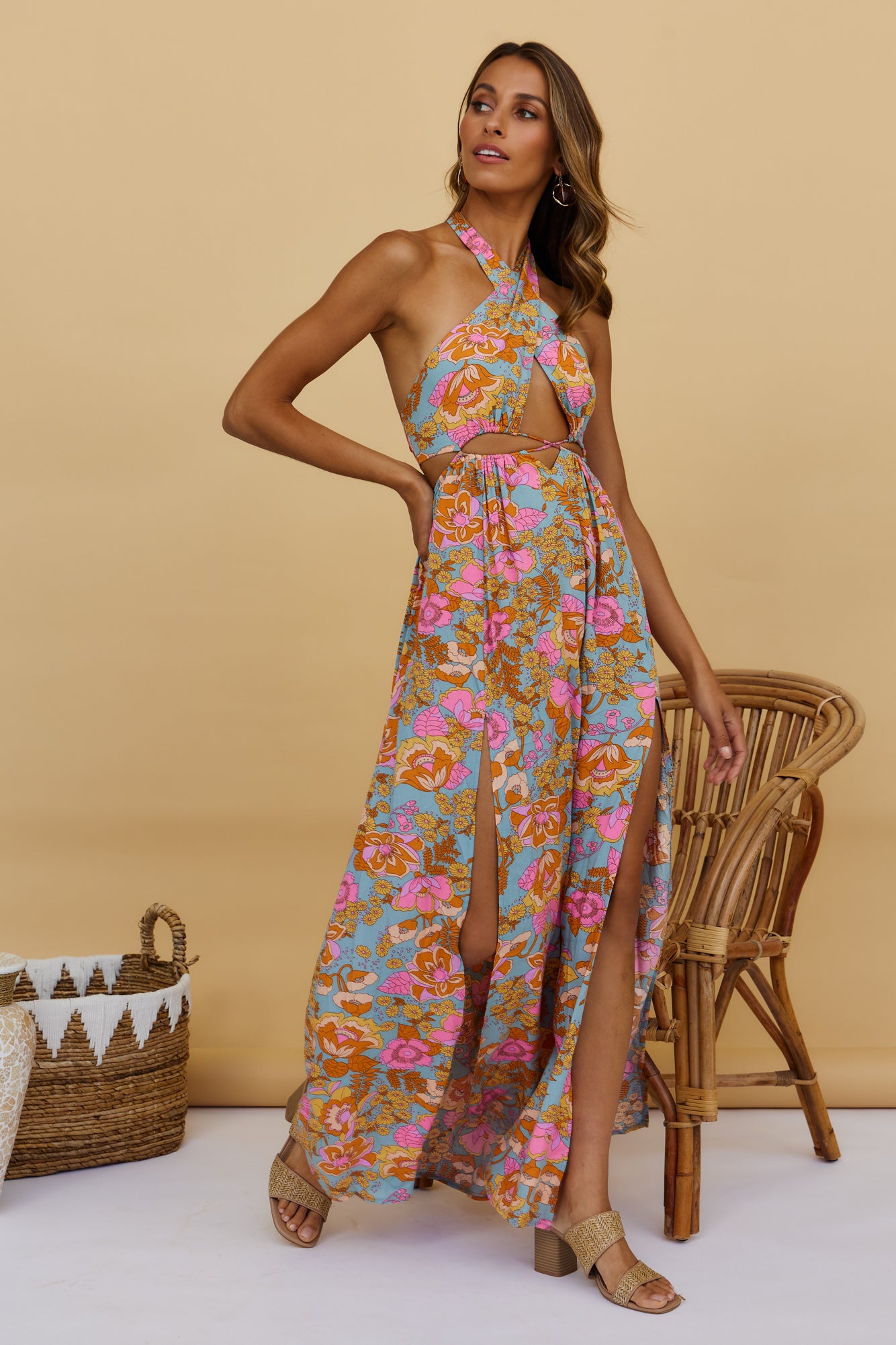 Oasis Pond Maxi Dress-Seaa Fashion