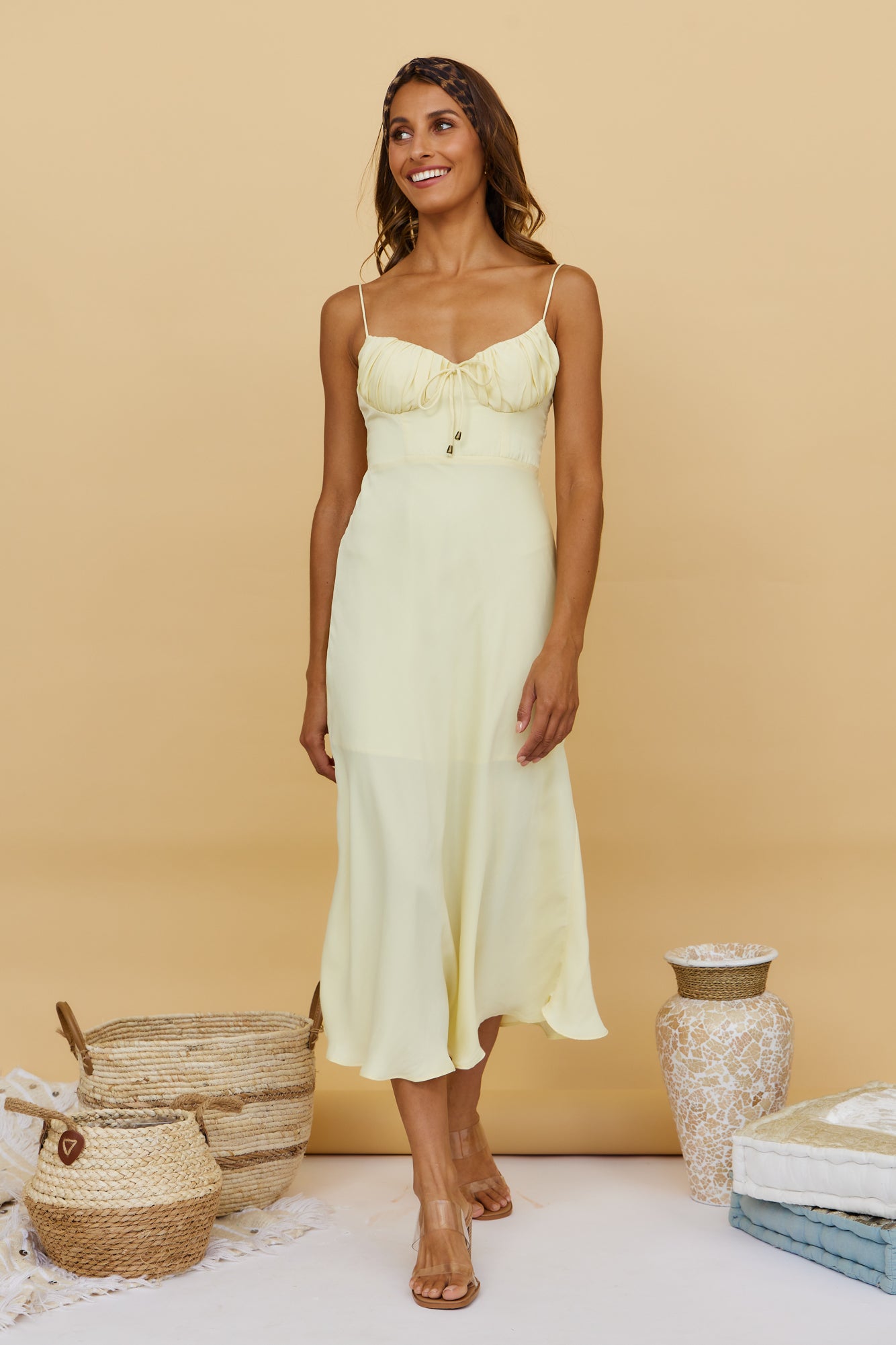 Fresh Lemonade Maxi Dress Yellow-Seaa Fashion