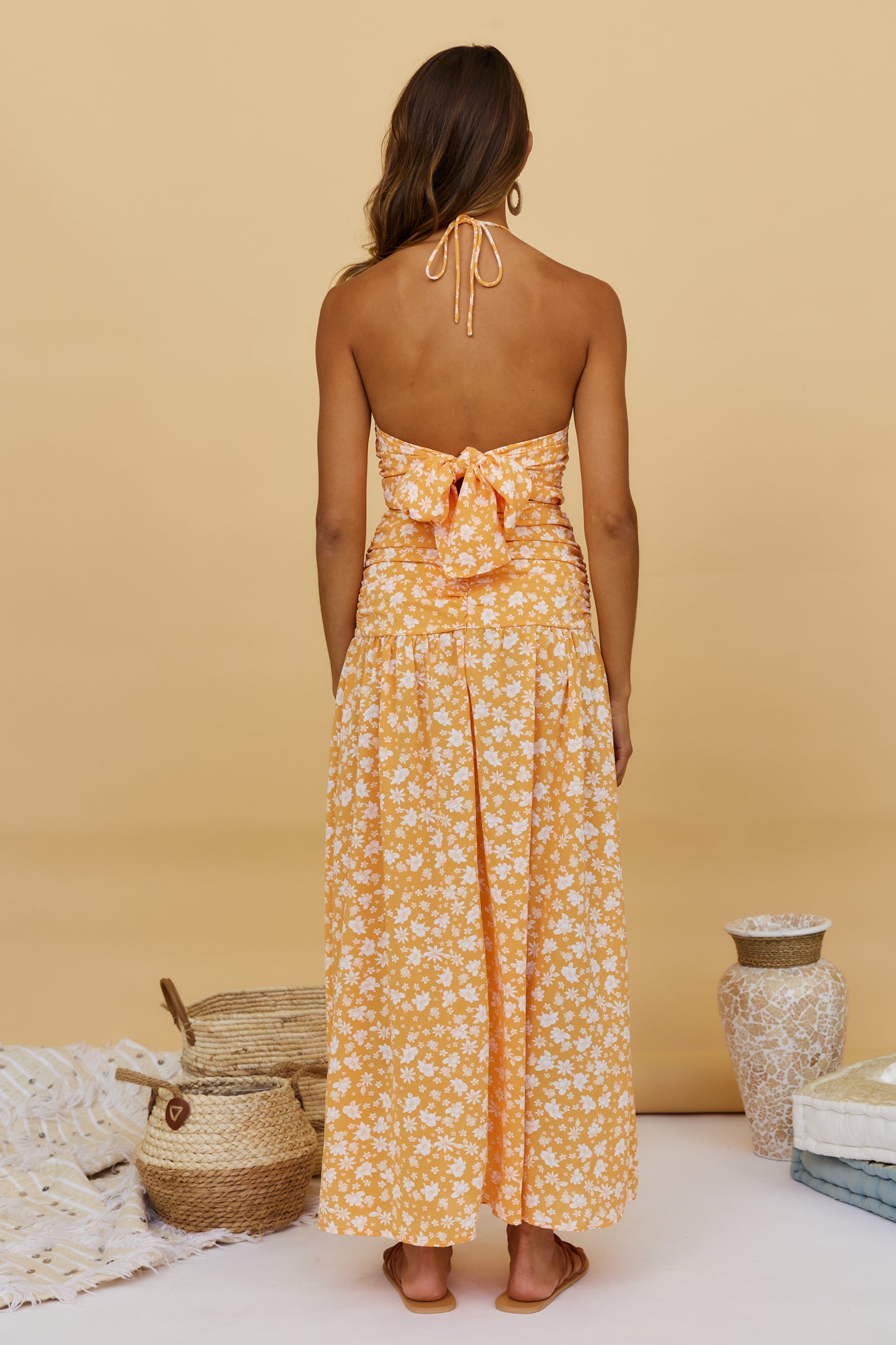 Sweet Citrus Maxi Dress-Seaa Fashion