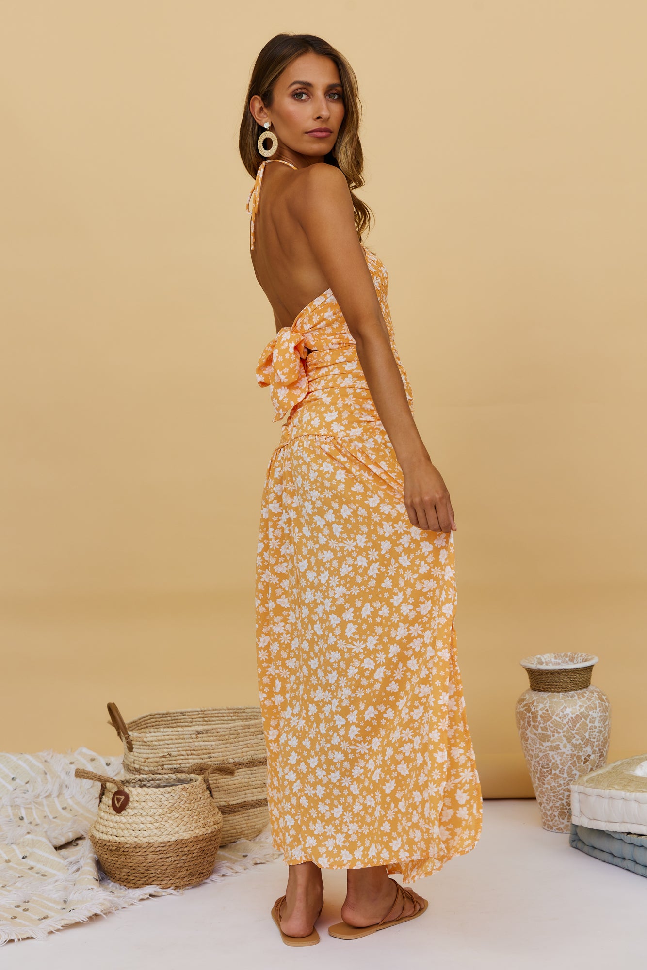 Sweet Citrus Maxi Dress-Seaa Fashion