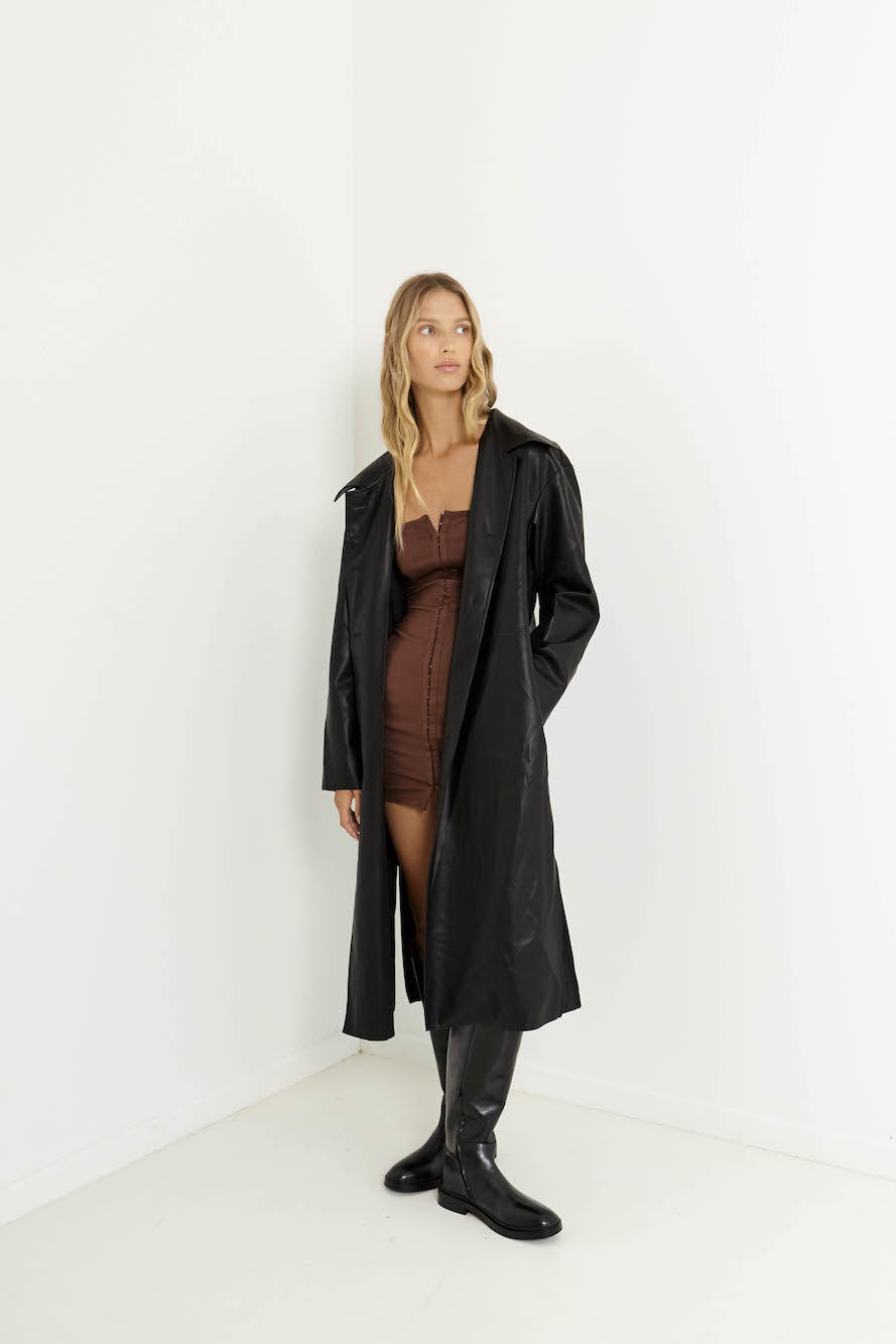SNDYS Haven Trench Coat Black-Seaa Fashion