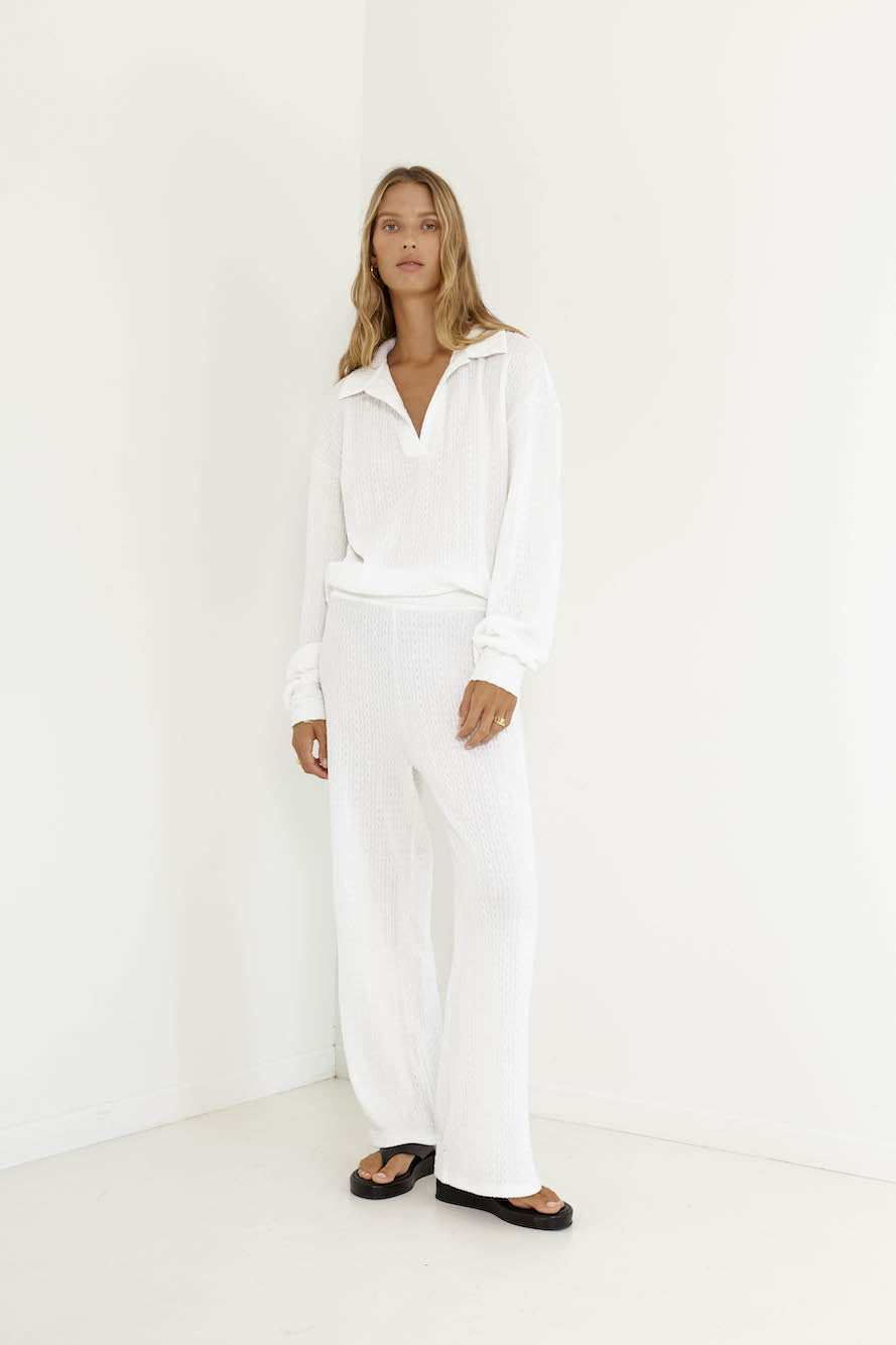 SNDYS Avery Pant White-Seaa Fashion