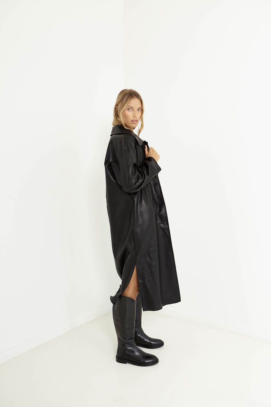 SNDYS Haven Trench Coat Black-Seaa Fashion