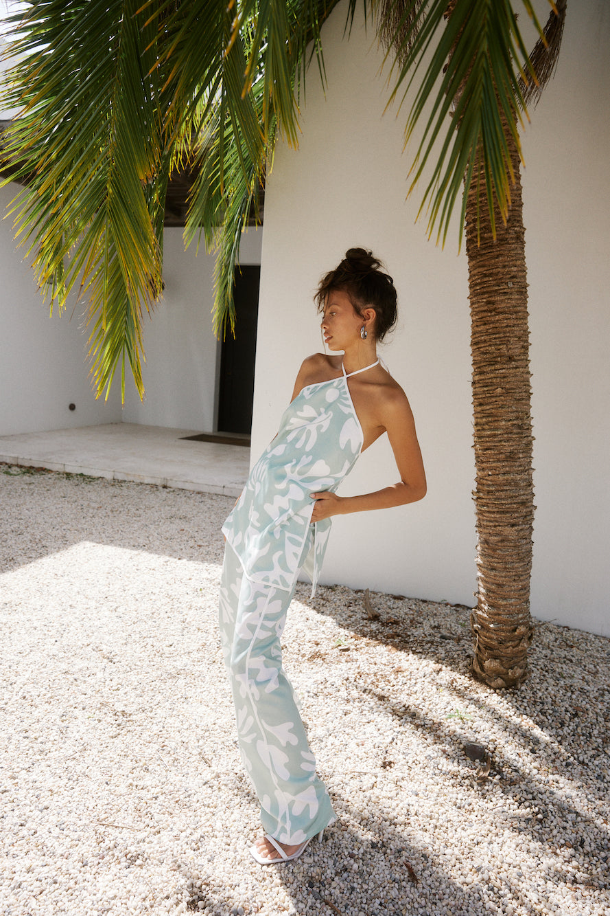 SEVEN WONDERS Ilah Halter Top Sage-Seaa Fashion