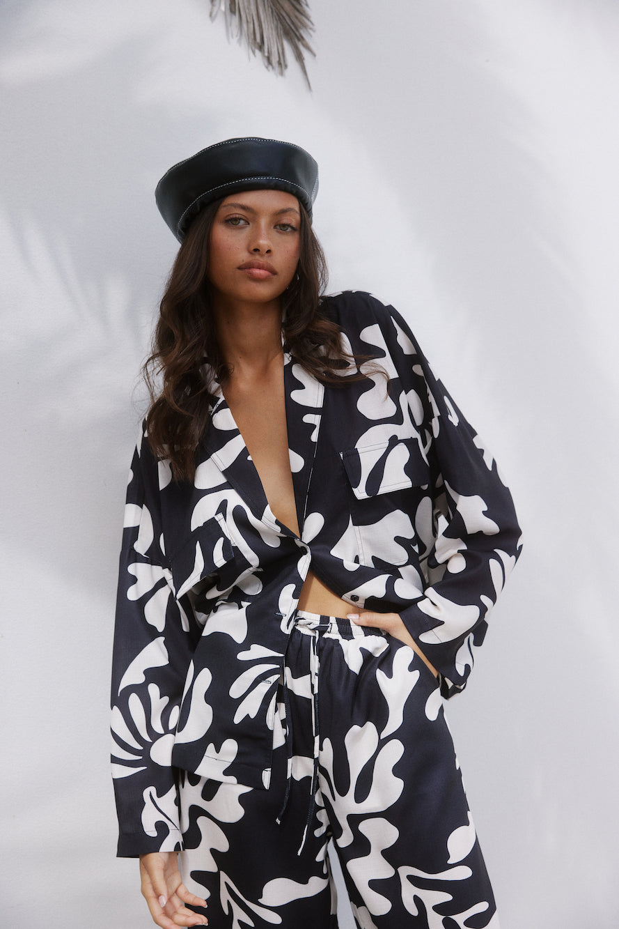 SEVEN WONDERS Nuovo Shirt Black-Seaa Fashion