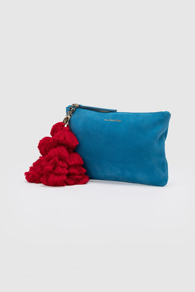 THE WOLF GANG Bedouin Clutch Azul-Seaa Fashion