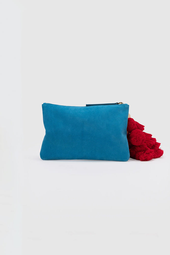 THE WOLF GANG Bedouin Clutch Azul-Seaa Fashion