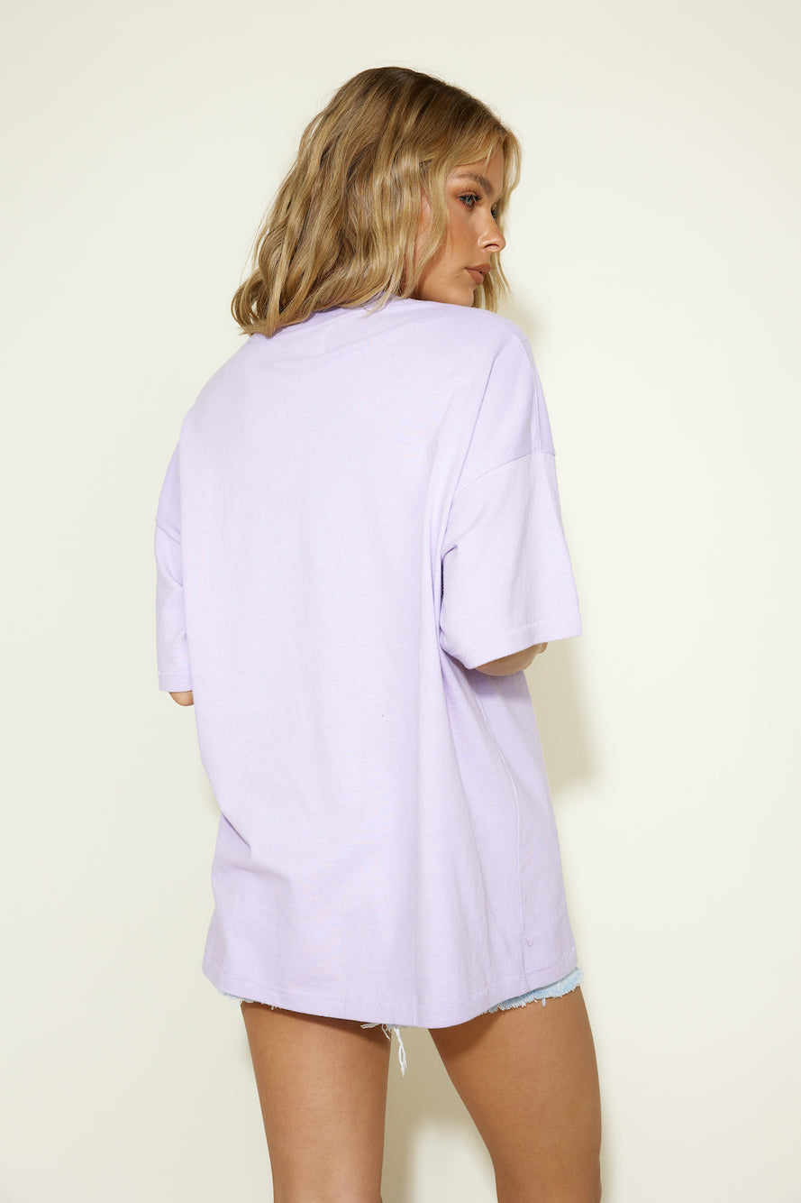 WRANGLER Seeing The Sun Tee Lilac-Seaa Fashion