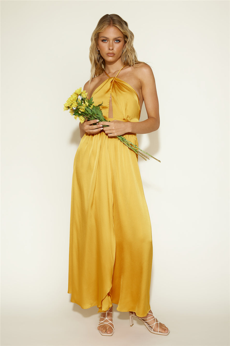 Closest Friend Maxi Dress Yellow-Seaa Fashion