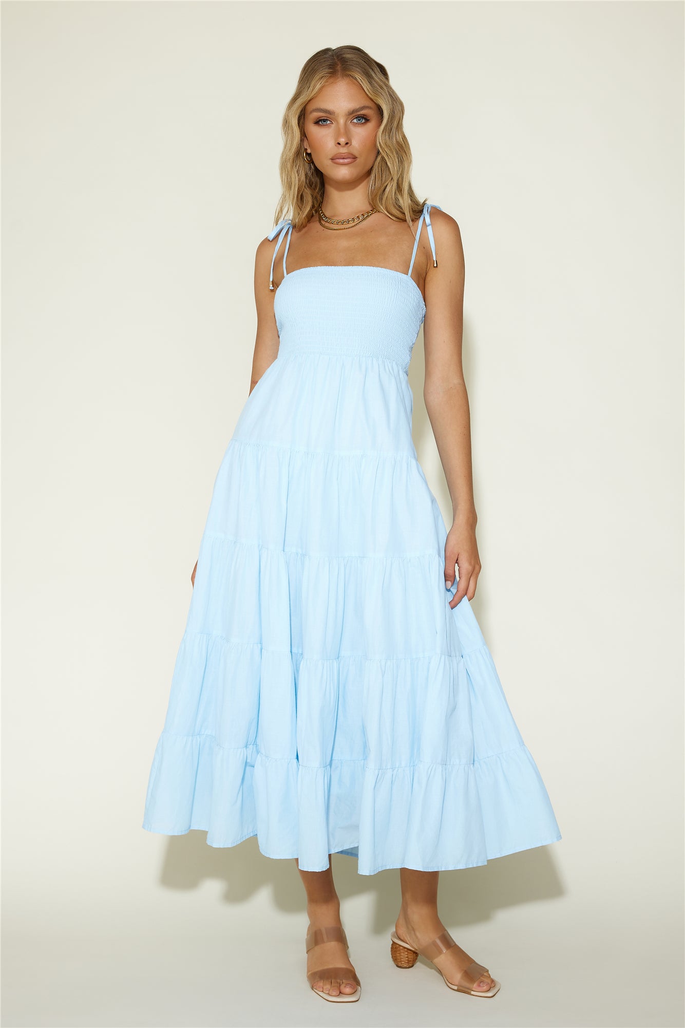 Wish You Would Maxi Dress Blue-Seaa Fashion