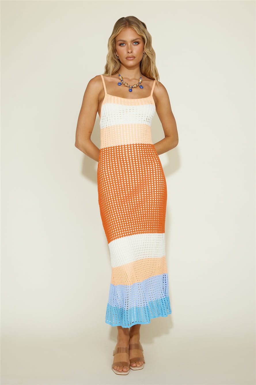 Gone Again Maxi Dress Multi-Seaa Fashion