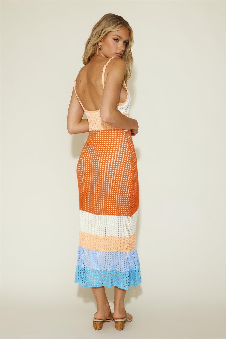 Gone Again Maxi Dress Multi-Seaa Fashion