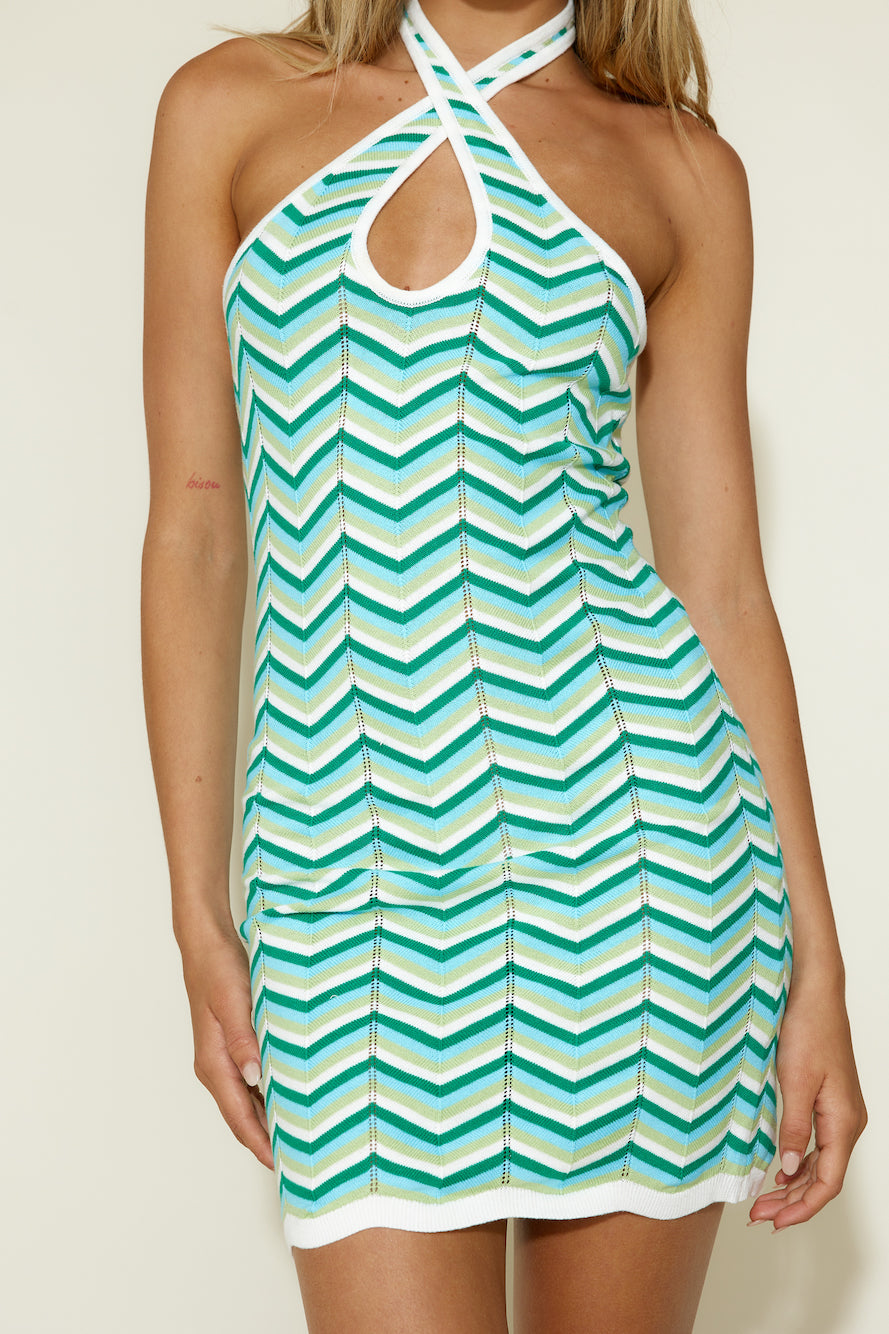 Madelyn Dress Blue-Seaa Fashion