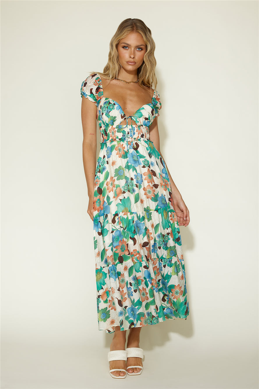 Afternoon Glow Maxi Dress Floral-Seaa Fashion