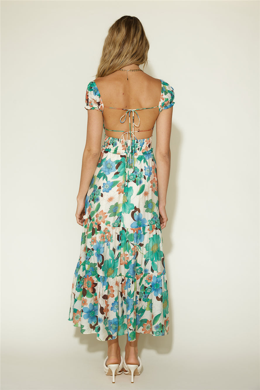 Afternoon Glow Maxi Dress Floral-Seaa Fashion