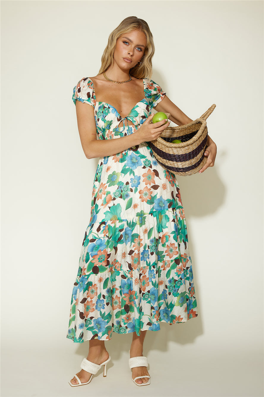 Afternoon Glow Maxi Dress Floral-Seaa Fashion