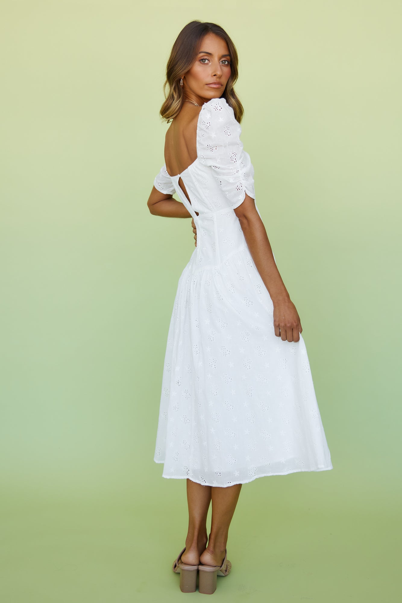 Transcendence Midi Dress White-Seaa Fashion