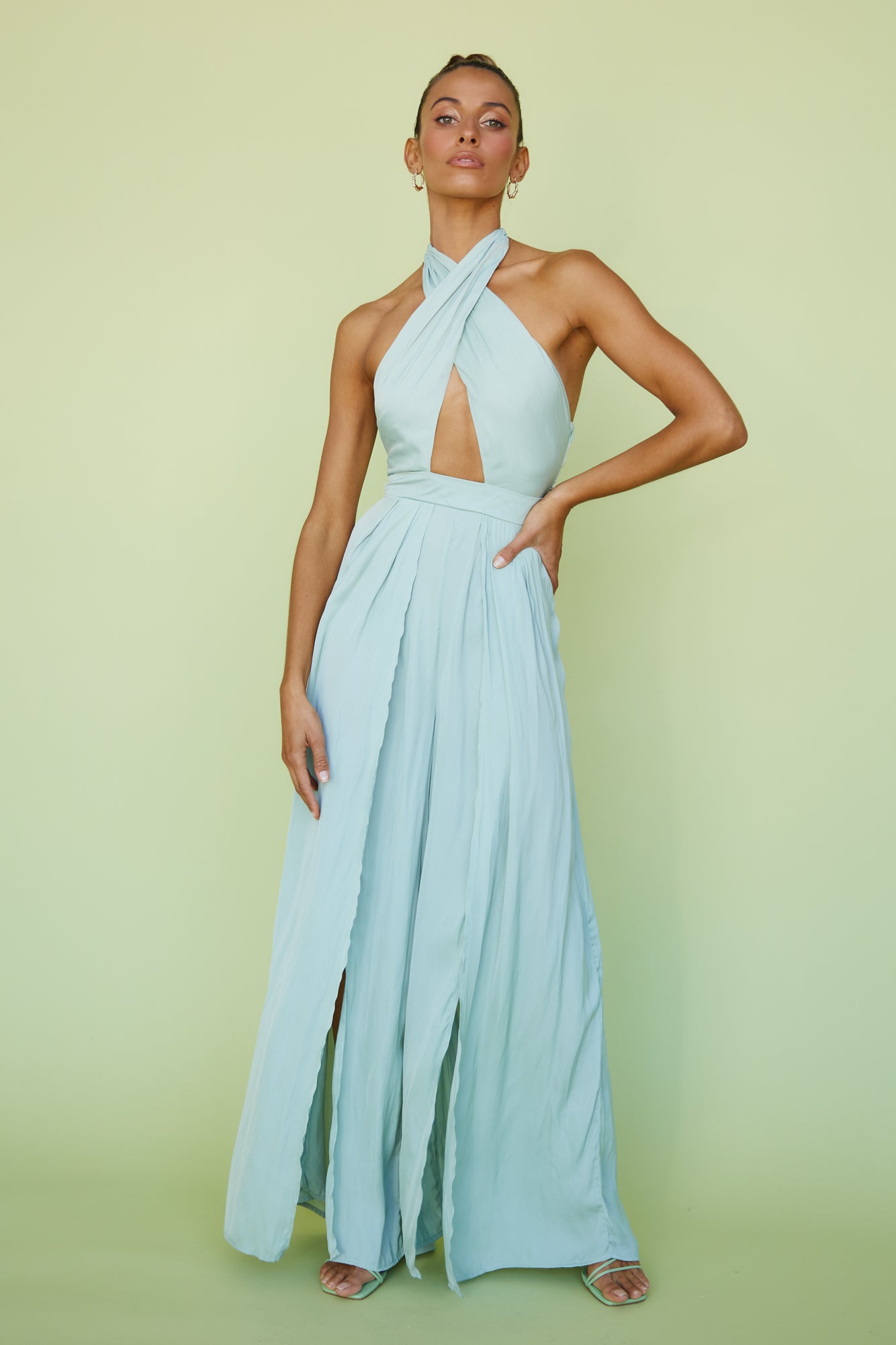 HELLO MOLLY Reborn Jumpsuit Sage-Seaa Fashion