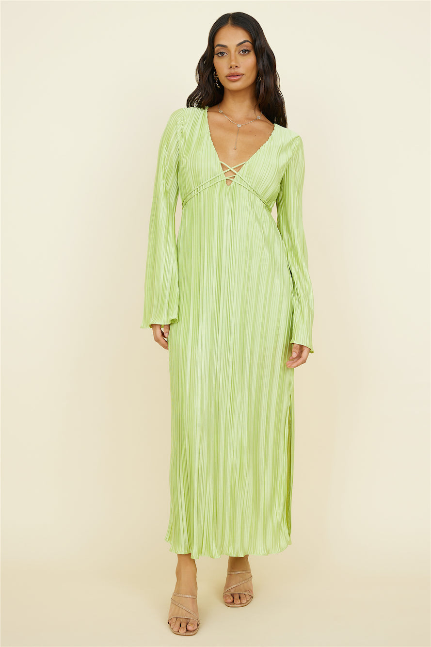 Polonius Maxi Dress Green-Seaa Fashion