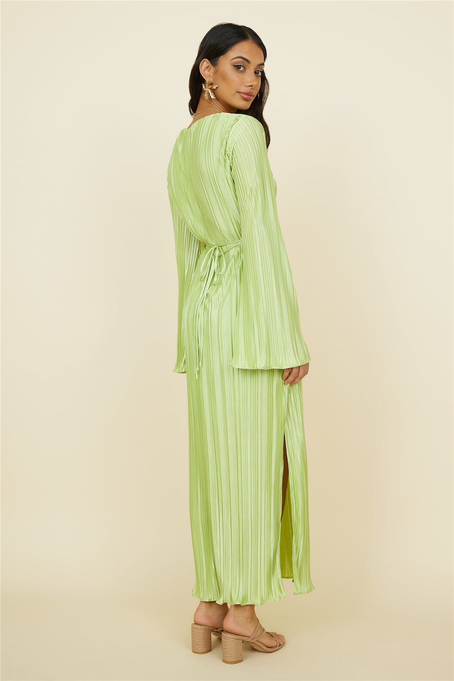 Polonius Maxi Dress Green-Seaa Fashion