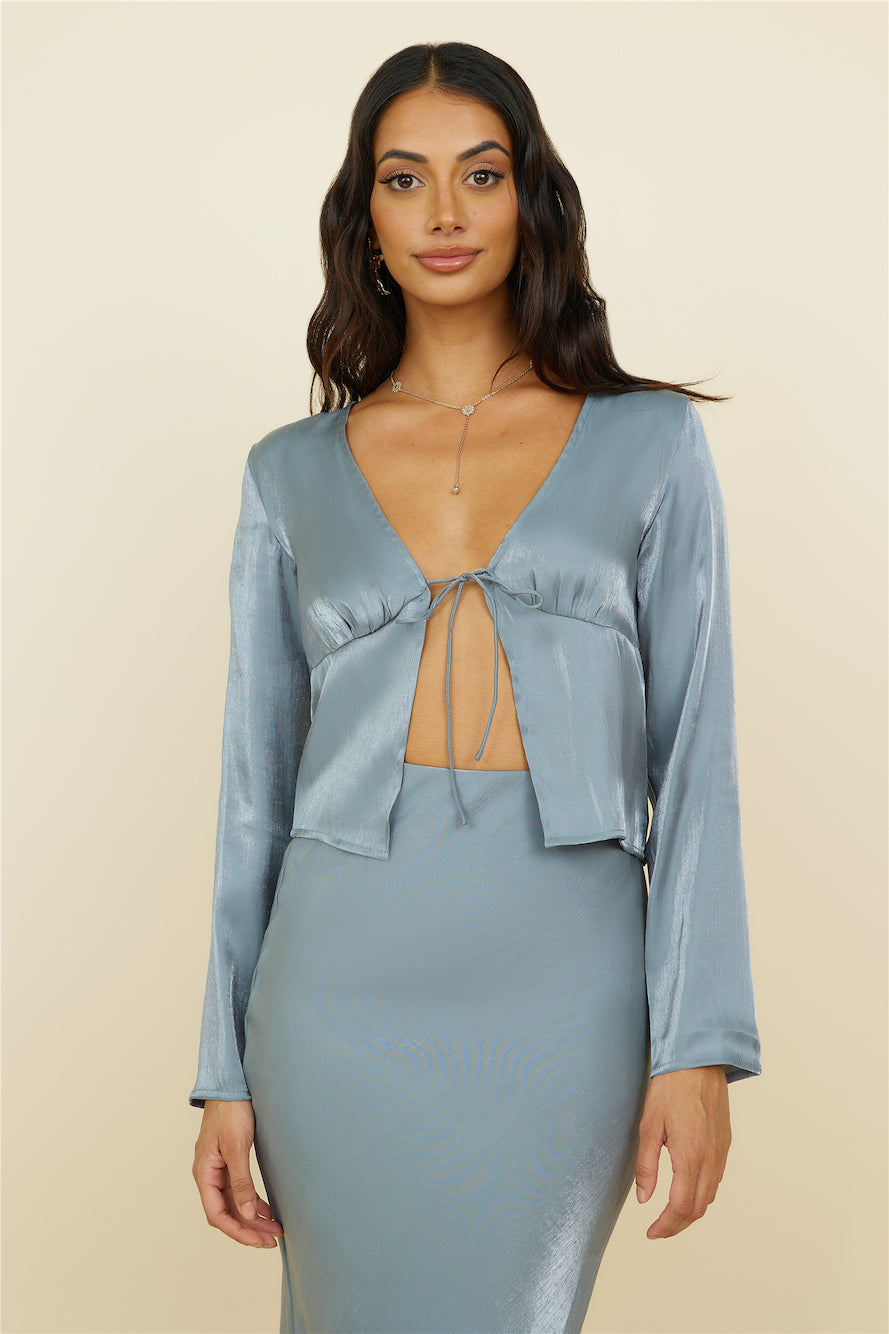 Bouquet of Flowers Top Grey-Seaa Fashion