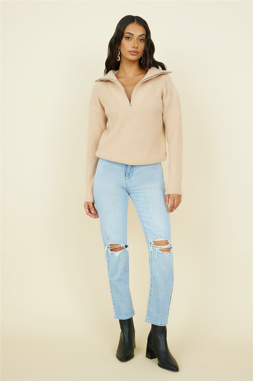 Forever More Knit Brown-Seaa Fashion