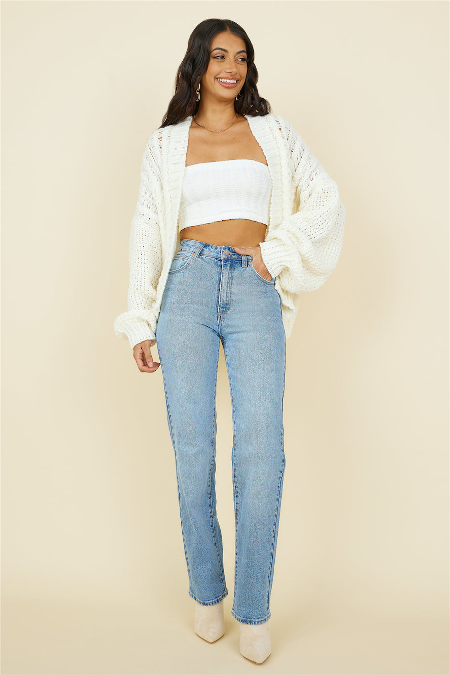 ABRAND A 94' High Straight Dakota Jean Vintage Blue-Seaa Fashion