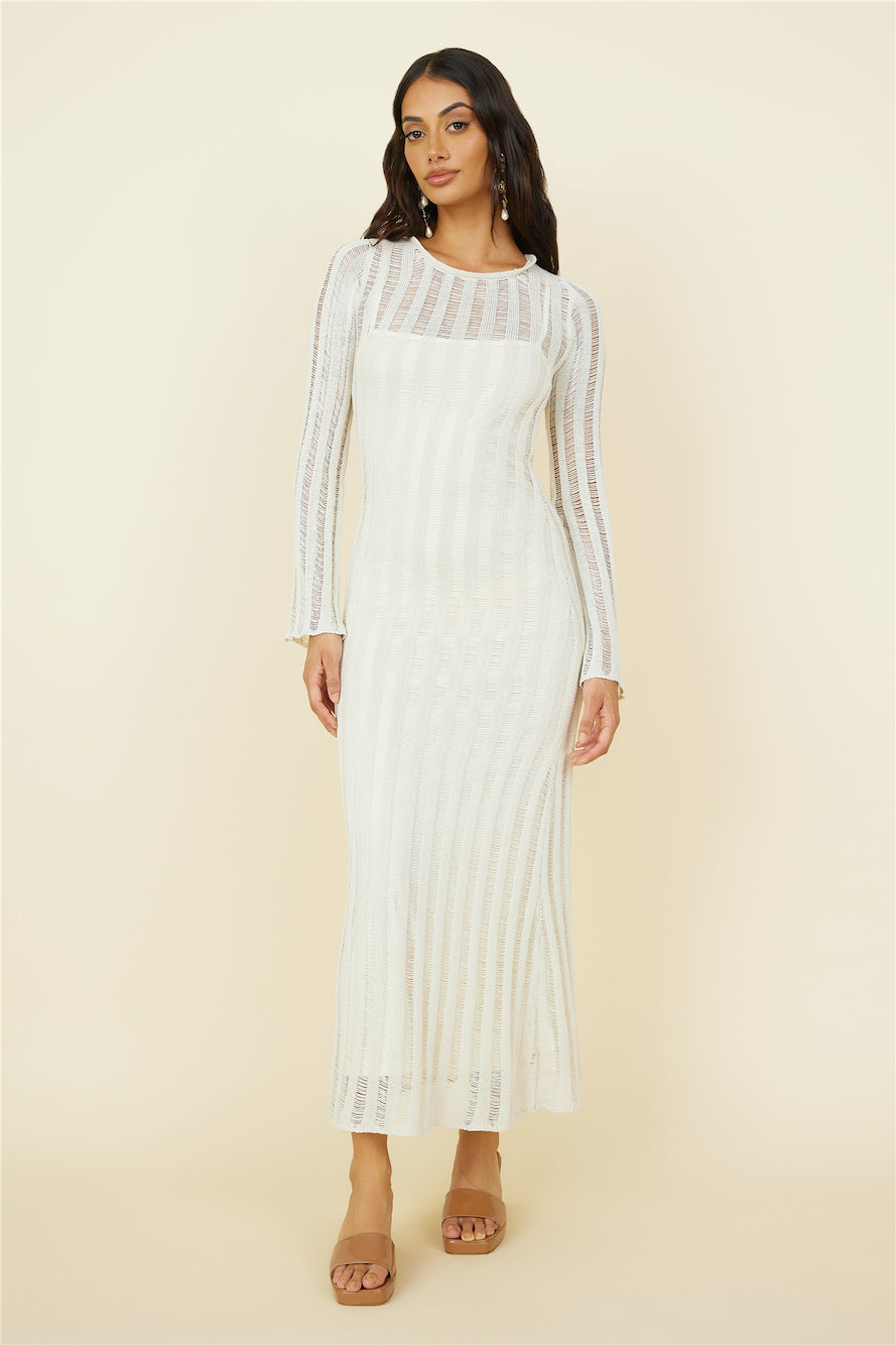 Exploration Maxi Dress Beige-Seaa Fashion