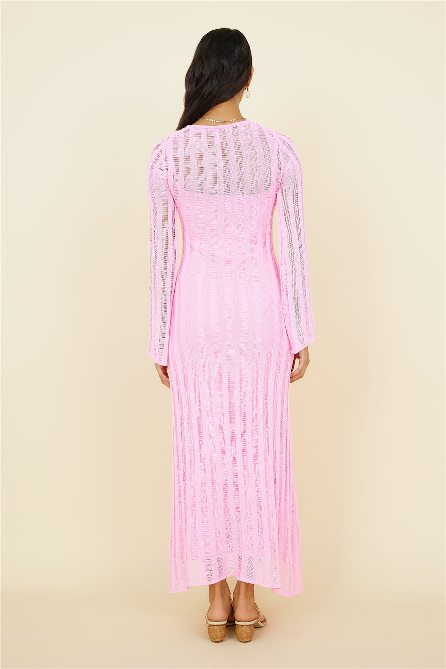 Exploration Maxi Dress Pink-Seaa Fashion
