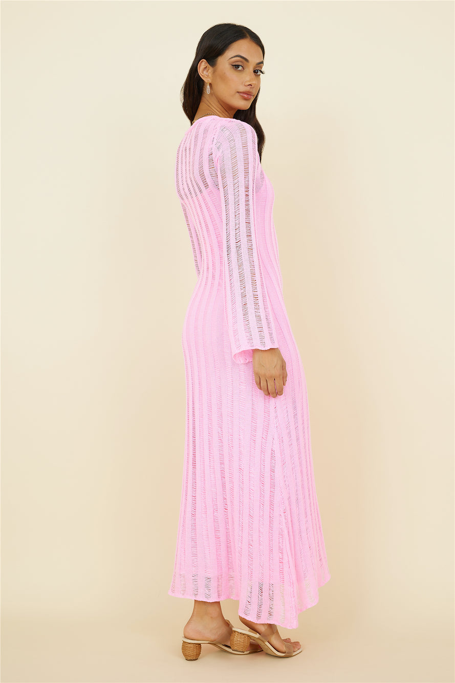 Exploration Maxi Dress Pink-Seaa Fashion