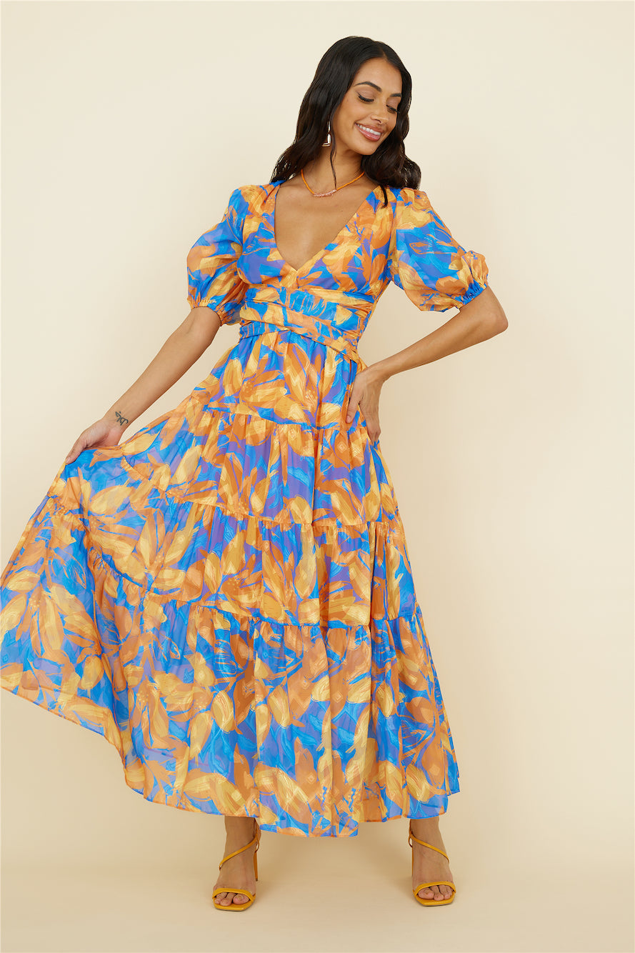 Under Your Aura Maxi Dress Floral-Seaa Fashion