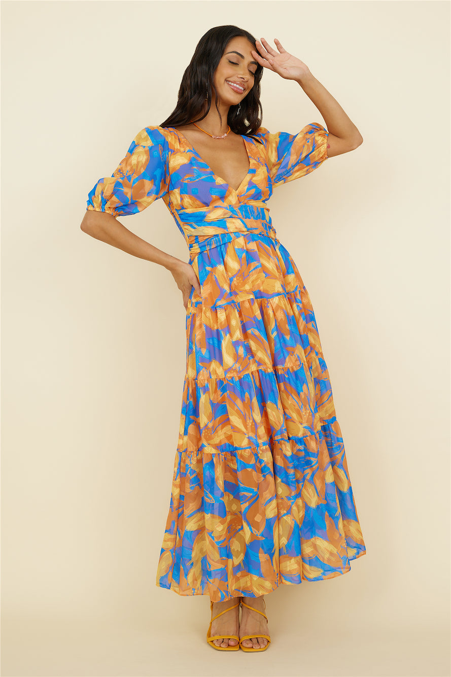 Under Your Aura Maxi Dress Floral-Seaa Fashion
