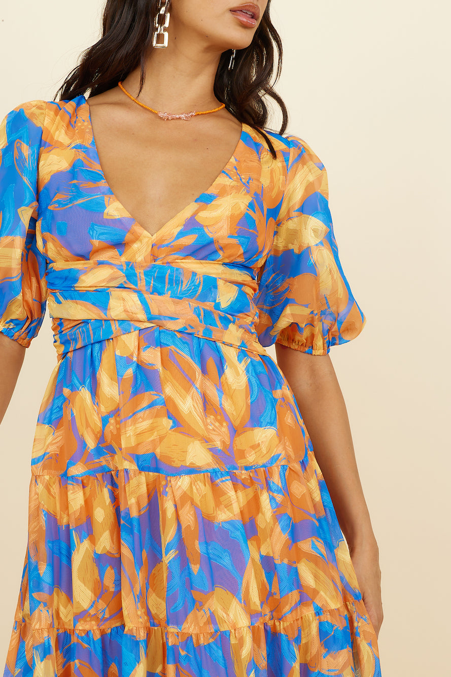 Under Your Aura Maxi Dress Floral-Seaa Fashion