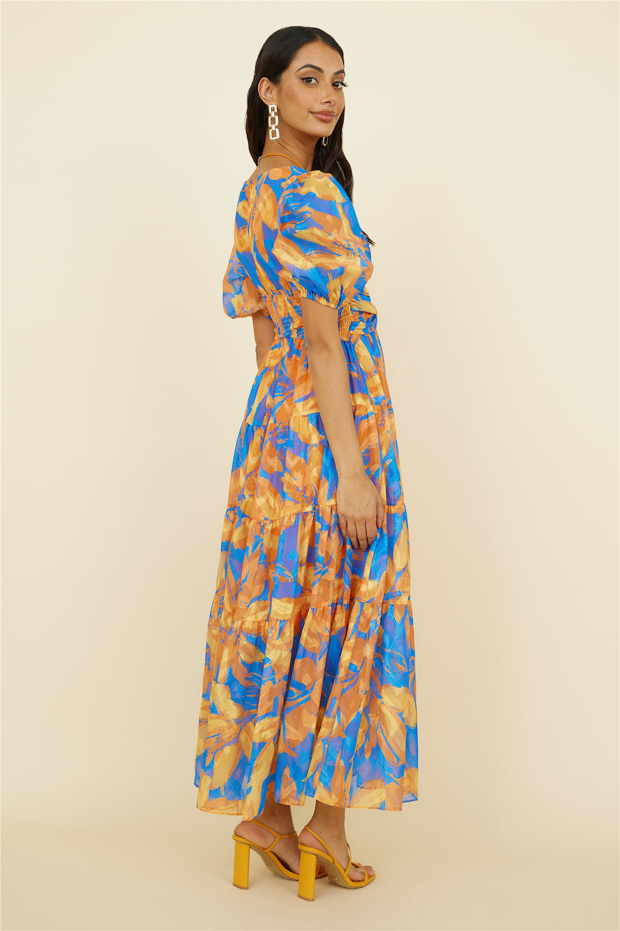 Under Your Aura Maxi Dress Floral-Seaa Fashion