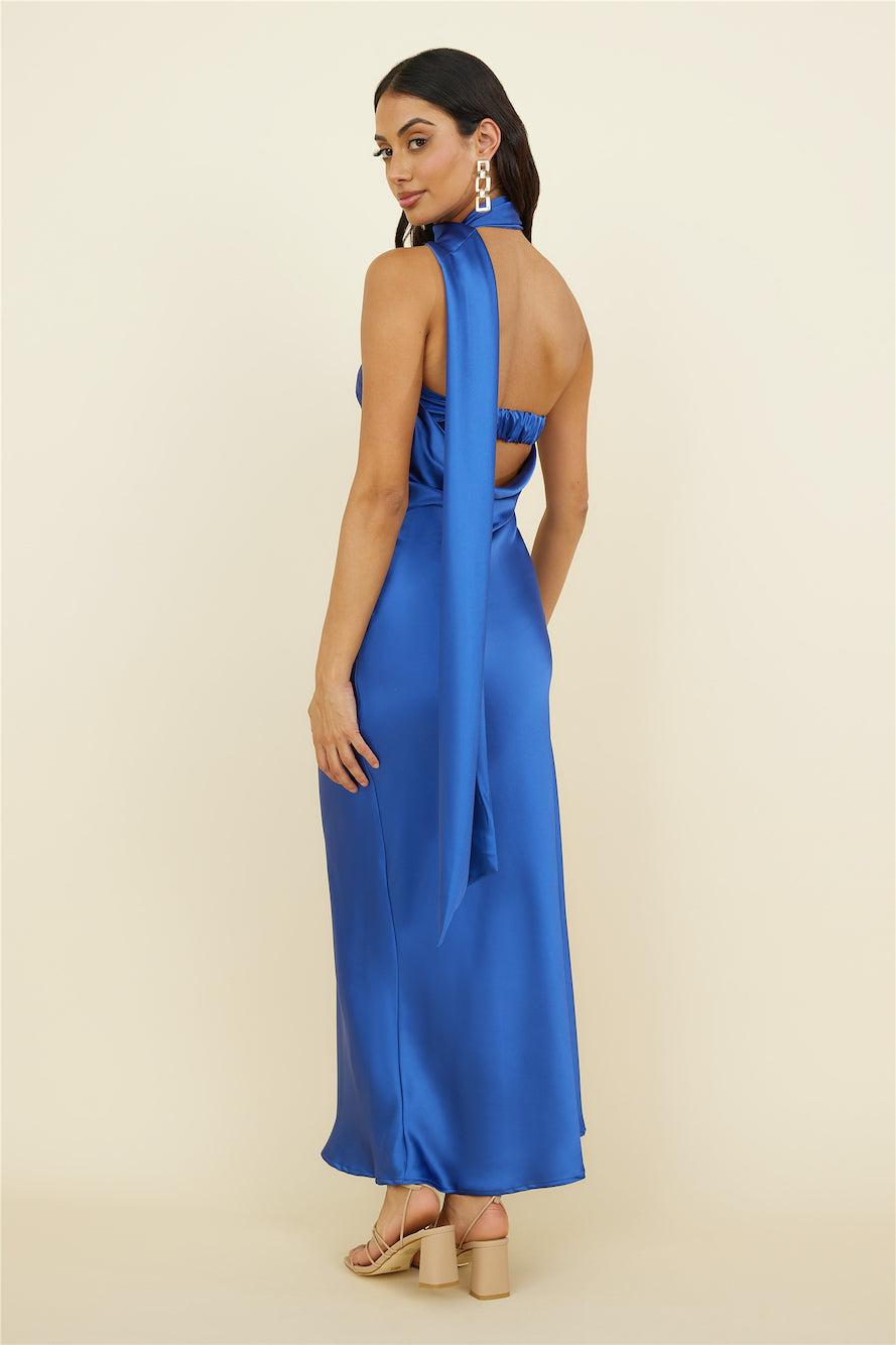 Over The Pond Maxi Dress Navy Blue-Seaa Fashion