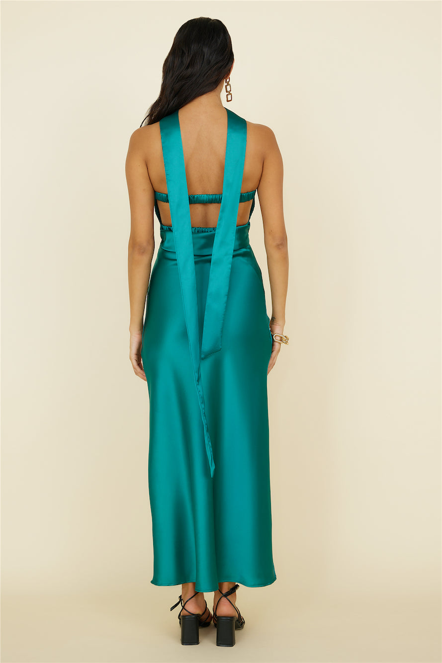 Think About It Maxi Dress Green-Seaa Fashion