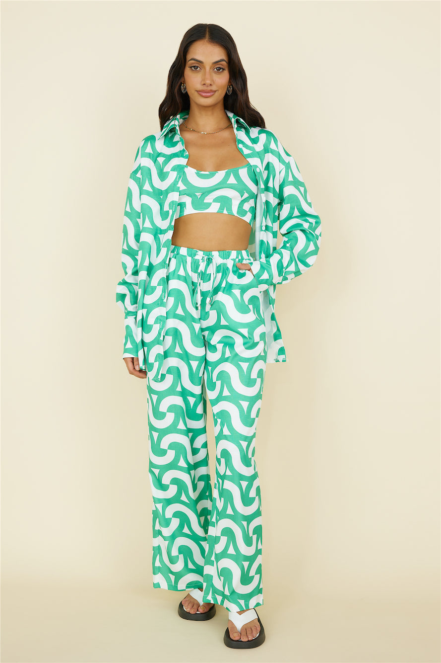 Enchanted Days Pants Green-Seaa Fashion