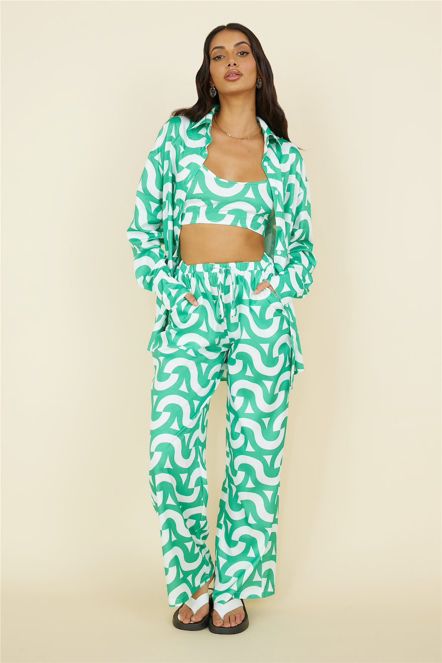 Enchanted Days Pants Green-Seaa Fashion