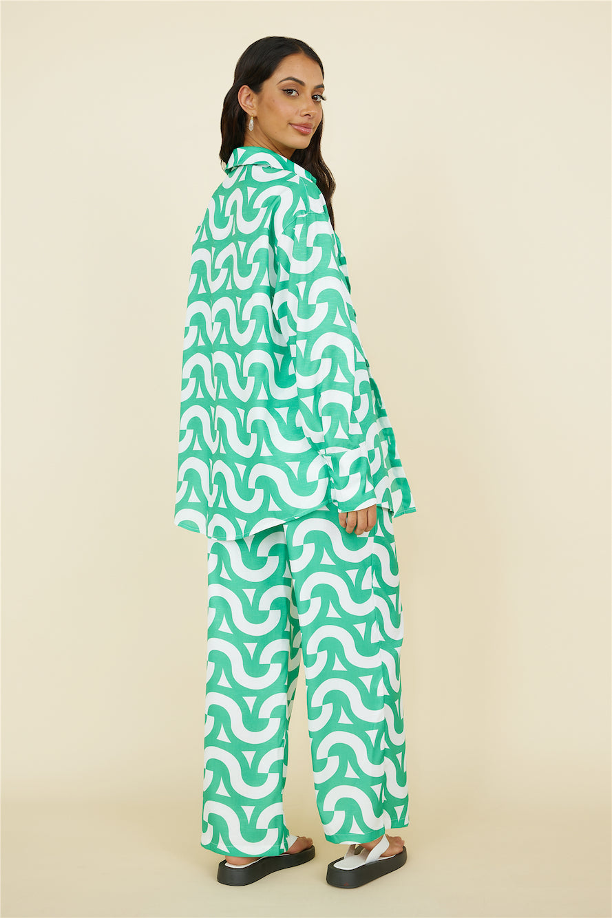 Enchanted Days Pants Green-Seaa Fashion