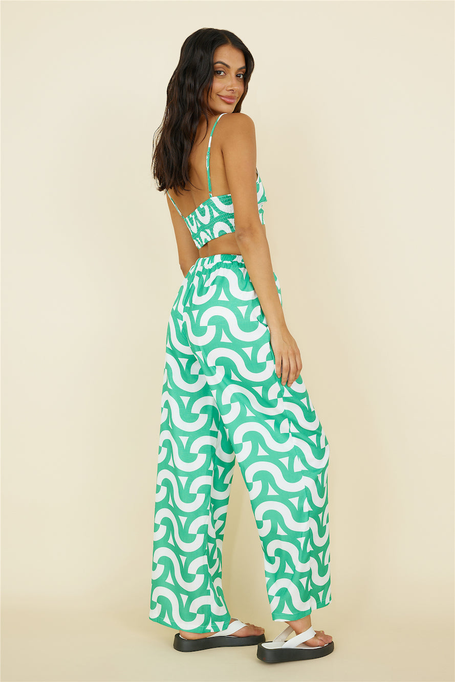 Enchanted Days Pants Green-Seaa Fashion